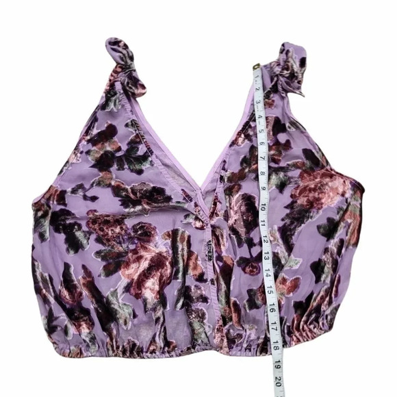 Free People Tied to you mesh velvet top - Picture 8 of 8